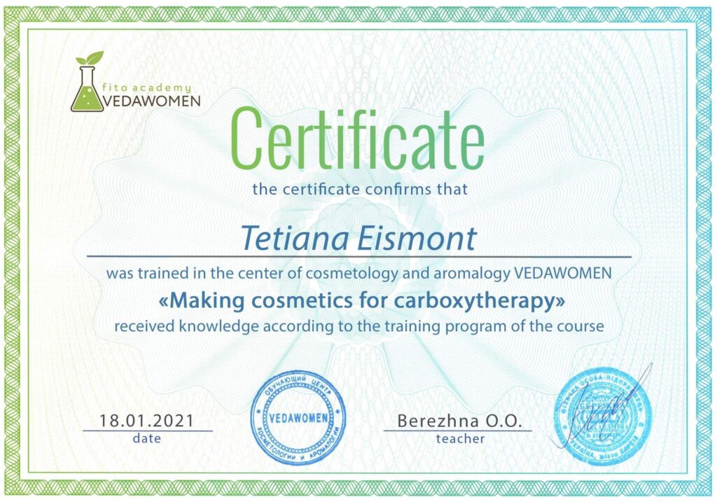 Certificate in Formulating Non-Invasive Carboxytherapy