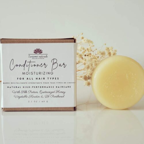 round yellow conditioner bar with carton box