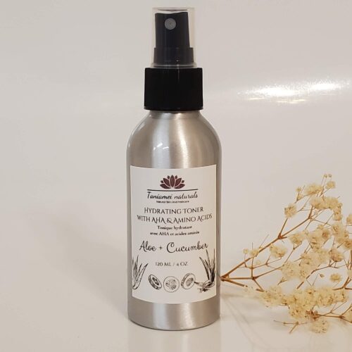 aluminium bottle with hydrating tone