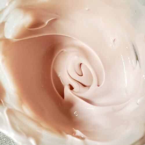 pink creamy mask